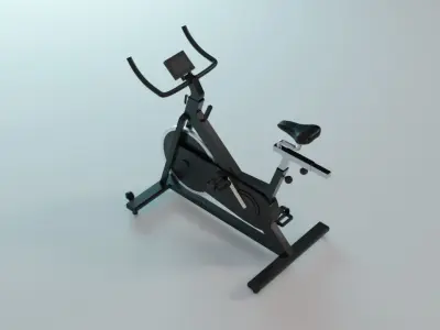Spin Bike - Indoor Bicycle Gym Equipment Low-poly 3D model