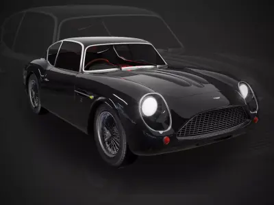 AstonMartin DB4 GT Zagato - 1961 Low-poly 3D model