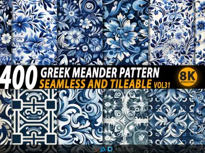 400 Greek meander pattern - Vol31 - 8K Res  3D model
