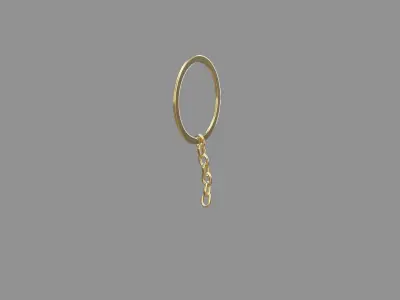 keychain golden 3D model