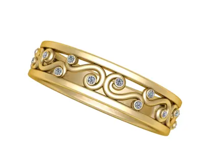 Fancy Engagement Ring  3D print model
