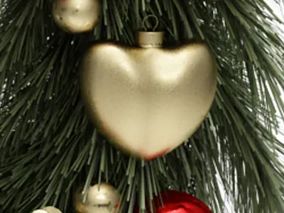 christmas wreath 3D model