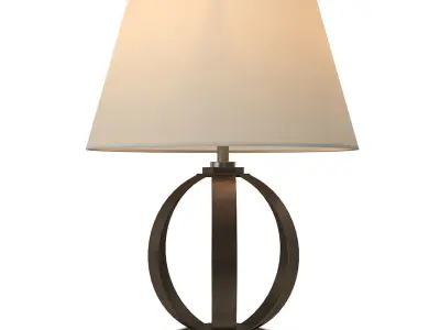 Visual Comfort Metal Banded table lamp 3D model