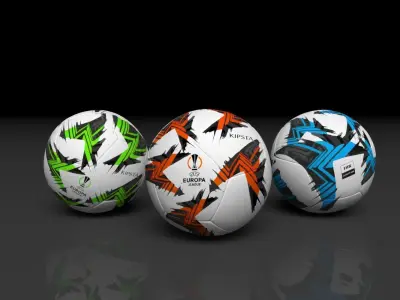 football europa league soccer ball 2025 3D model