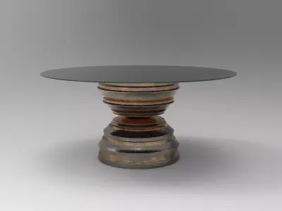 Osus Side Table Low-poly 3D model