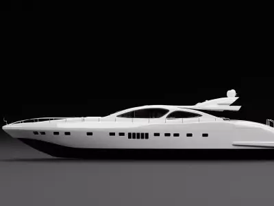 Yacht Boat 3D model