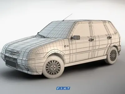 Fiat Uno 3D model
