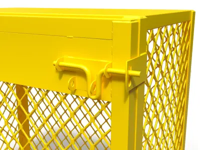 3D model of a box for a gas cylinder 3D model