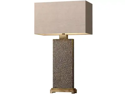 Modern Metal Tall Canfield Bronze Nightstand Art Deco Table Lamp 3D model