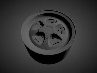RANGE ROVER CLASSIC 3 scalable and printable rims 3D print model