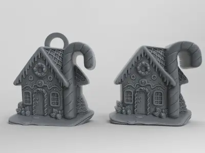 christmas home cookie decor 2 3D print model