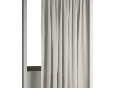 Bathroom Curtain 3 Set 3D model