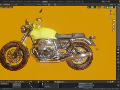 high detail bigbike motorcycle 3D model