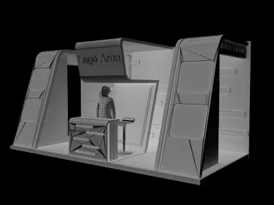 Booth Exhibition Stand a379b  3D model