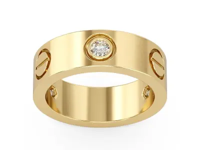 8 Rings Gold 3D print model