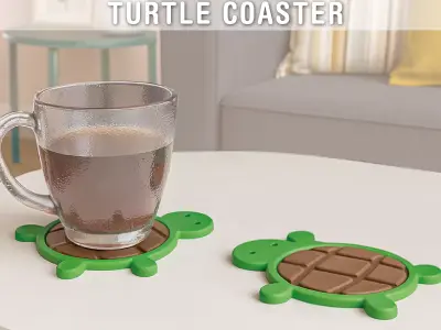 Turtle coaster Free 3D print model