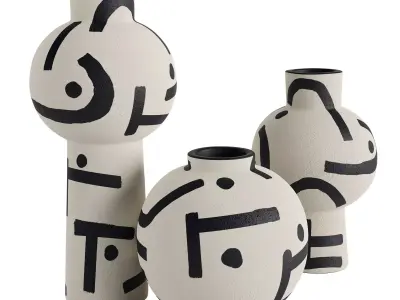 Wabi Sabi Vase Collection 3D model