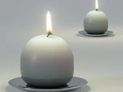 Ball candle 3D model