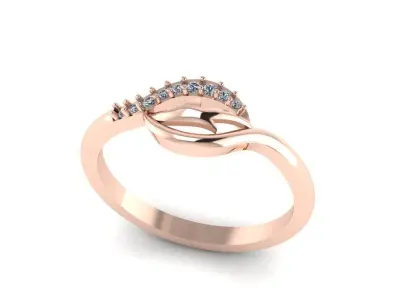 Jewelry Diamond Ring 3D Print Model 3D print model 33