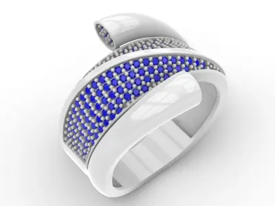 Jewelry Diamond Ring Model RG40 Free 3D print model