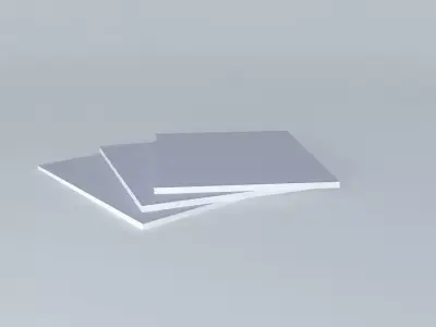 magazine sheet of paper Free 3D model