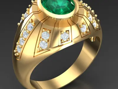 Luxury Men Rings Designs 4MR018 3D print model