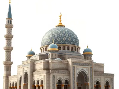 Intricate Mosque Architecture Model Pack Low-poly 3D model