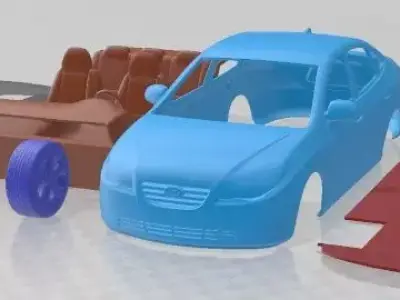 Hyundai Elantra 2010 Printable Car 3D print model