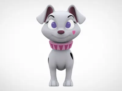 Rebecca  Low-poly 3D model