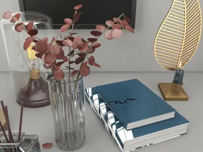 modern design decorative set  3D model