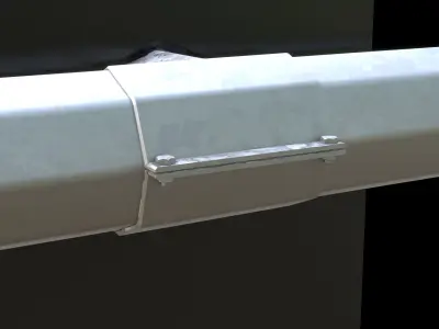 Traffic signal Low-poly 3D model