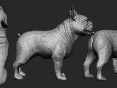French Bulldog 3D model