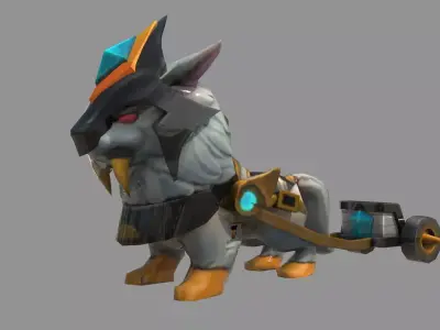 lion chariot 3D model