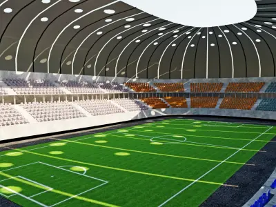football stadium 3D model