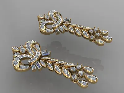 EARING FASION 3D model purchase
