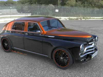 Pobeda Victory GAZ M20 remake Free 3D model