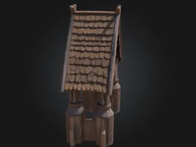 Viking Pavilion  Rugged Shelter of the Norse Clans 3D model