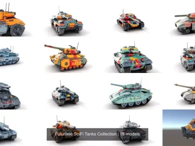 Futuristic SciFi Tanks Collection