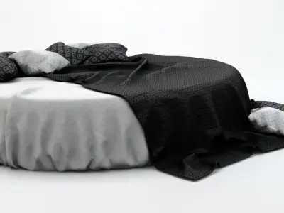 Luxury Bed B580 3D model