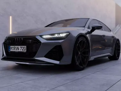 AXELOR Atrium Court - Automotive CGI Blender Scene 3D model