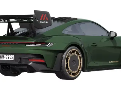 Porsche 911 GT3 RS 992 Manthey Kit 2025 3D model