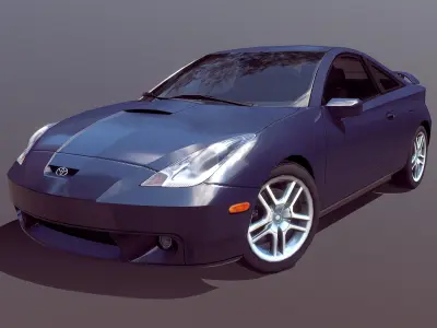2000 Toyota Celica GT Low-poly 3D model