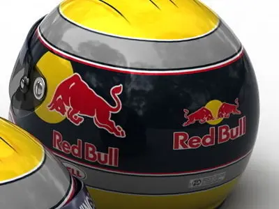Helmet F1 2009 Sebastien Buemi 3D model