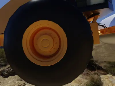 road construction vehicle vibratory contractor 3D model