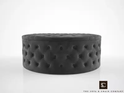 The Sofa and Chair Company Allegri Ottoman 3D model