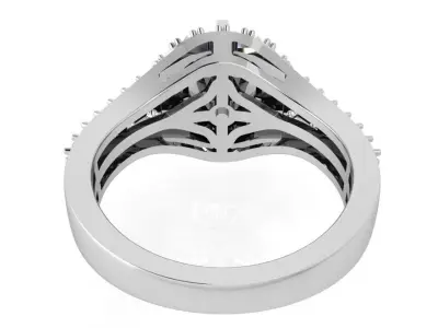 Round Halo Ring 3450 3D print model