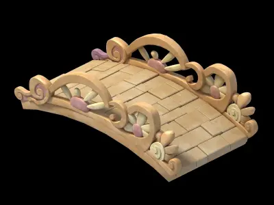Game main city - Stone Bridge 43 3D model