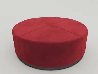 MERIDIANI POUF AND BENCHES BRONS 1996 3D model 3D model