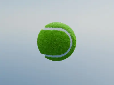Tennis Ball Free low-poly 3D model