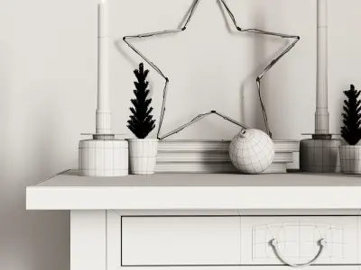 Christmas decor set 07 3D model